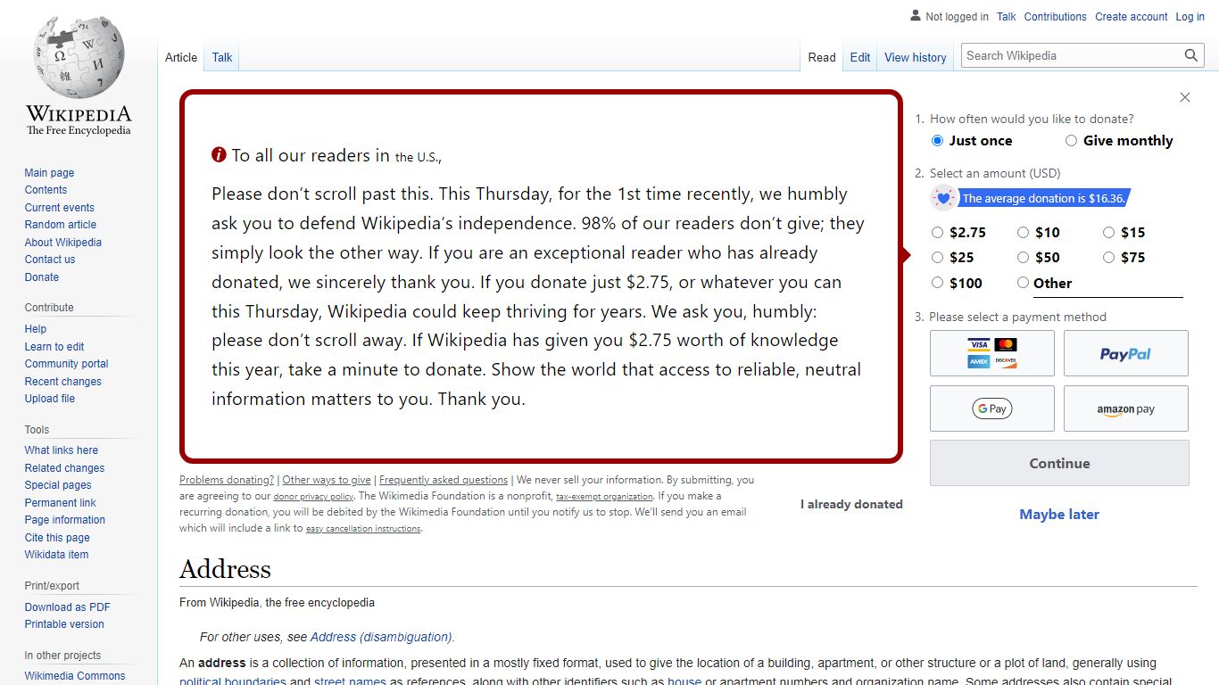 Address - Wikipedia